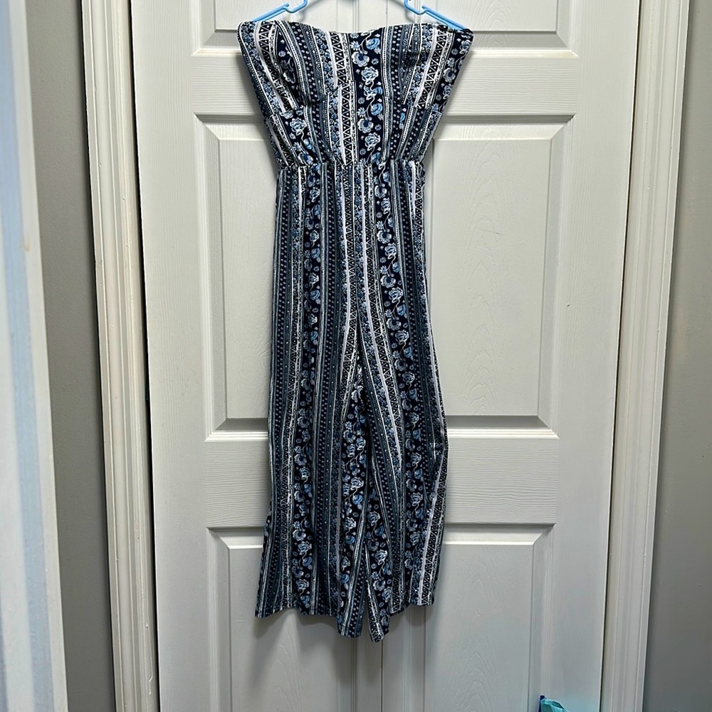 Strapless romper